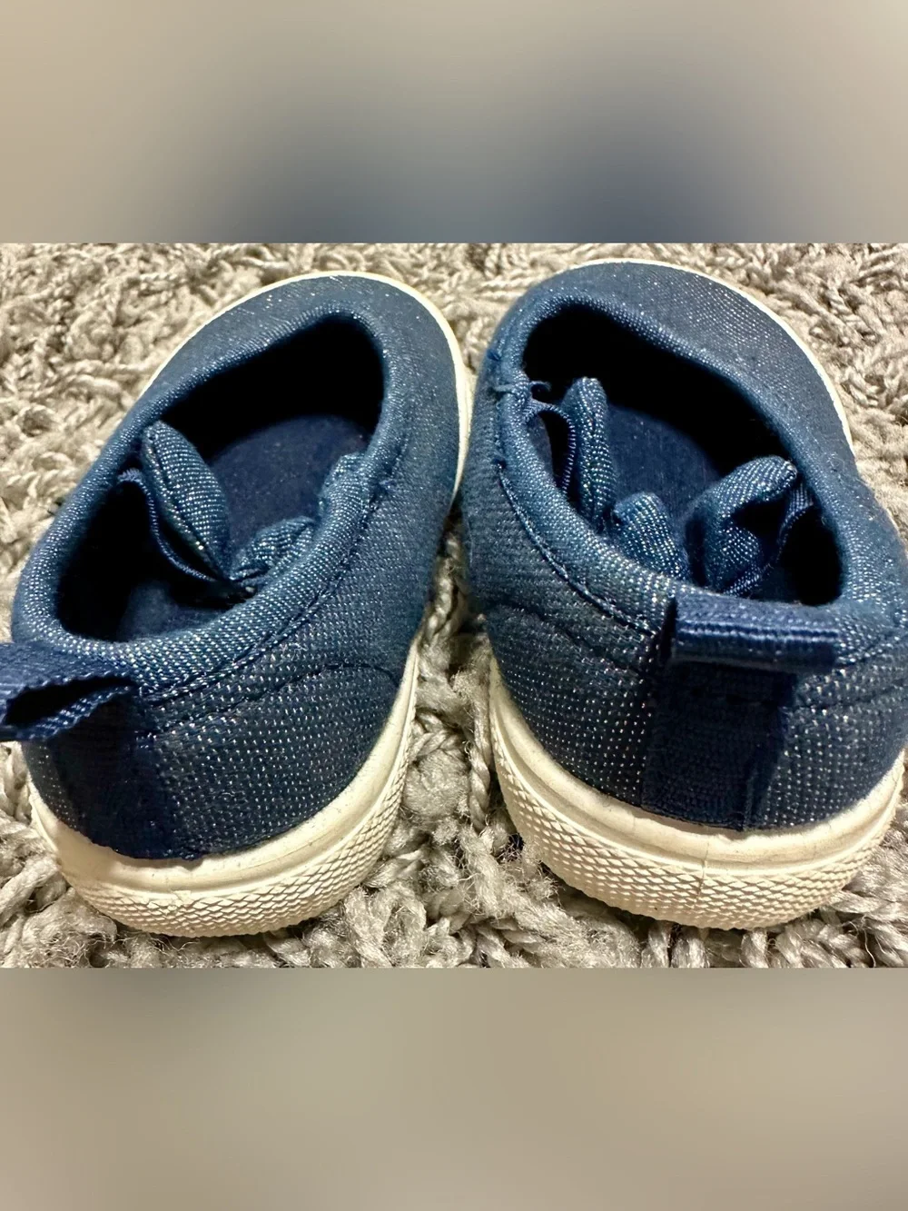 Carter's Navy Slip-On Knit Toddler Sneakers